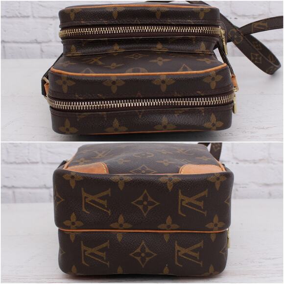 Louis Vuitton Amazon Crossbody Monogram Shoulder Bag Leather Small Purse A4067 - Picture 7 of 12